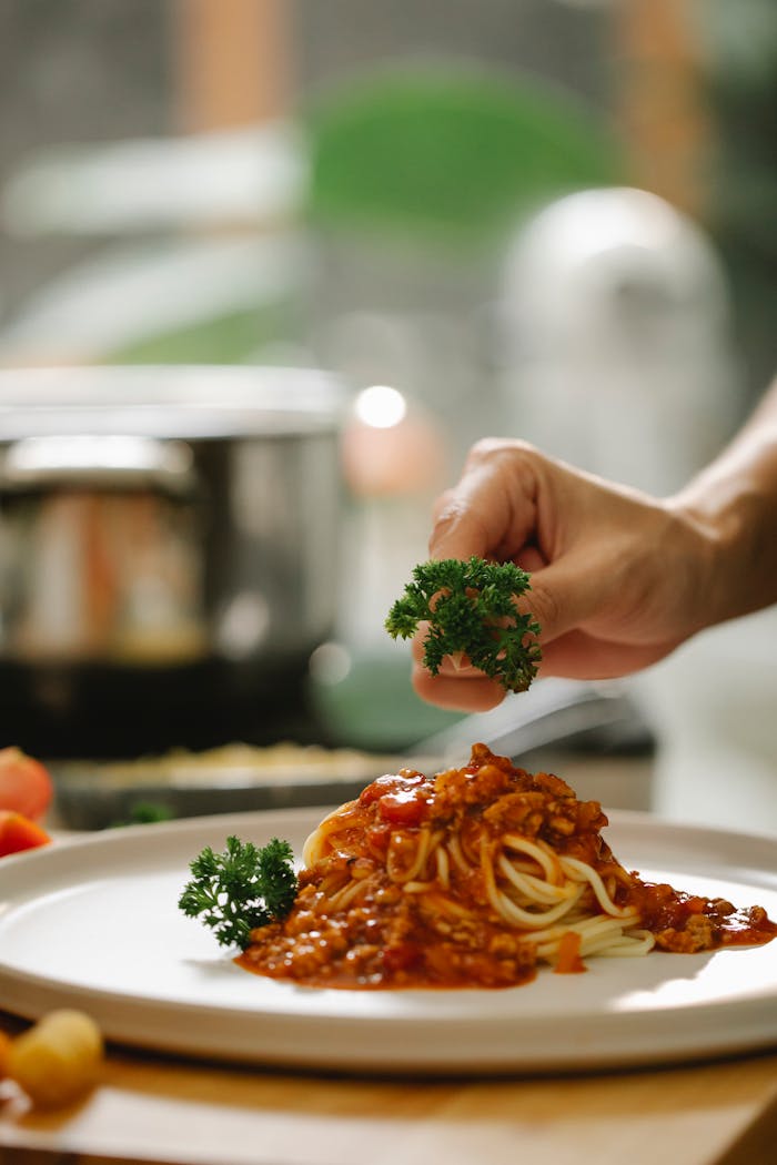 Pasta in tomato sauce